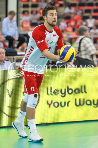  18.06.2017 LODZ <br />SIATKOWKA MEZCZYZN <br />LIGA SWIATOWA 2017 <br />FIVB VOLLEYBALL WORLD LEAGUE 2017 <br />MECZ POLSKA - IRAN ( Poland - USA ) <br />N/Z MICHAL KUBIAK SYLWETKA <br /> 