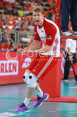  18.06.2017 LODZ <br />
SIATKOWKA MEZCZYZN <br />
LIGA SWIATOWA 2017 <br />
FIVB VOLLEYBALL WORLD LEAGUE 2017 <br />
MECZ POLSKA - IRAN ( Poland - USA ) <br />
N/Z ARTUR SZALPUK RADOSC EMOCJE SYLWETKA <br />
 