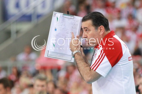  18.06.2017 LODZ <br />
SIATKOWKA MEZCZYZN <br />
LIGA SWIATOWA 2017 <br />
FIVB VOLLEYBALL WORLD LEAGUE 2017 <br />
MECZ POLSKA - IRAN ( Poland - USA ) <br />
N/Z FERDINANDO DE GIORGI - I TRENER ( HEAD COACH ) SYLWETKA <br />
 