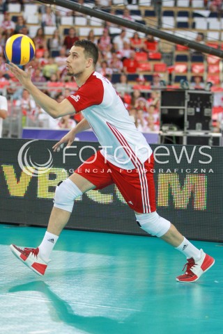  18.06.2017 LODZ <br />
SIATKOWKA MEZCZYZN <br />
LIGA SWIATOWA 2017 <br />
FIVB VOLLEYBALL WORLD LEAGUE 2017 <br />
MECZ POLSKA - IRAN ( Poland - USA ) <br />
N/Z FABIAN DRZYZGA SYLWETKA <br />
 