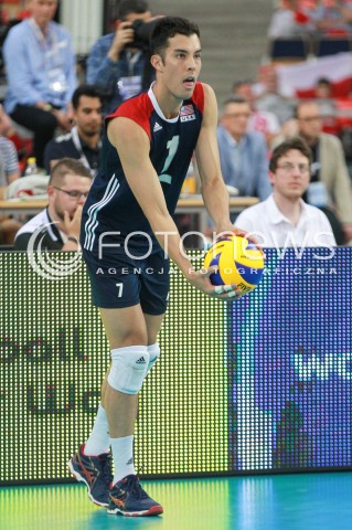  18.06.2017 LODZ <br />
SIATKOWKA MEZCZYZN <br />
LIGA SWIATOWA 2017 <br />
FIVB VOLLEYBALL WORLD LEAGUE 2017 <br />
MECZ POLSKA - IRAN ( Poland - USA ) <br />
N/Z KAWIKA SHOJI SYLWETKA <br />
 