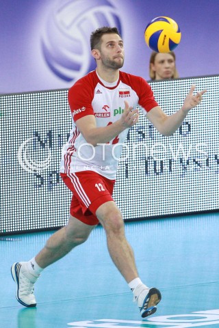  18.06.2017 LODZ <br />
SIATKOWKA MEZCZYZN <br />
LIGA SWIATOWA 2017 <br />
FIVB VOLLEYBALL WORLD LEAGUE 2017 <br />
MECZ POLSKA - IRAN ( Poland - USA ) <br />
N/Z GRZEGORZ LOMACZ SYLWETKA <br />
 