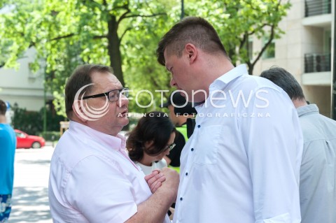  20.06.2017 WARSZAWA<br />WIEC PRZED TRYBUNALEM KONSTYTUCYJNYM<br />N/Z RYSZARD KALISZ JAROSLAW MARCINIAK<br /> 