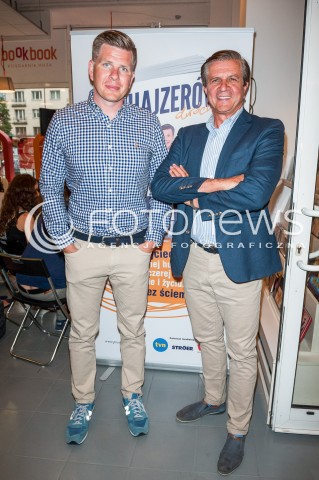  22.06.2017 WARSZAWA<br />PROMOCJA KSIAZKI CHAJZEROW DWOCH<br />N/Z FILIP CHAJZER ZYGMUNT CHAJZER<br /> 