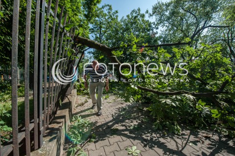  29.06.2017 WARSZAWA<br />EFEKTY BURZY<br />N/Z POWALONE DRZEWO CHODNIK PRZECHODNIE<br /> 