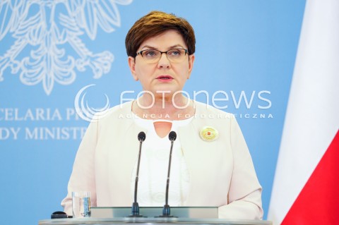  30.06.2017 WARSZAWA<br />WIZYTA PREMIERA HISZPANII <br />N/Z PREMIER BEATA SZYDLO<br /> 