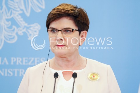  30.06.2017 WARSZAWA<br />WIZYTA PREMIERA HISZPANII <br />N/Z PREMIER BEATA SZYDLO<br /> 