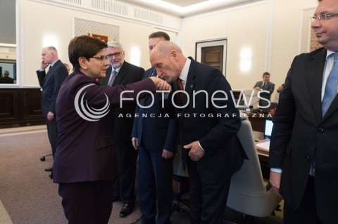  05.07.2017 WARSZAWA <br />POSIEDZENIE RADY MINISTROW <br />N/Z PREMIER BEATA SZYDLO WITOLD WASZCZYKOWSKI MARIUSZ BLASZCZAK ANTONI MACIEREWICZ<br /> 