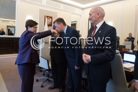  05.07.2017 WARSZAWA <br />POSIEDZENIE RADY MINISTROW <br />N/Z PREMIER BEATA SZYDLO WITOLD WASZCZYKOWSKI MARIUSZ BLASZCZAK ANTONI MACIEREWICZ<br /> 