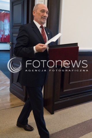  05.07.2017 WARSZAWA <br />POSIEDZENIE RADY MINISTROW <br />N/Z ANTONI MACIEREWICZ<br /> 