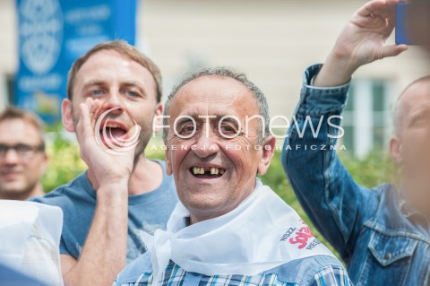  06.07.2017 WARSZAWA<br />MANIFESTACJA ANTY TRUMP<br />N/Z PROTESTUJACY<br /> 