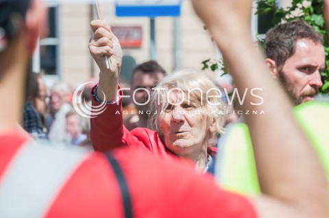  06.07.2017 WARSZAWA<br />MANIFESTACJA ANTY TRUMP<br />N/Z PROTESTUJACY<br /> 