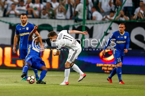 07.07.2017 WARSZAWA PILKA NOZNA <br />
FOOTBALL SUPERPUCHAR STADION LEGII<br />
MECZ LEGIA WARSZAWA - ARKA GDYNIA<br />
N/Z MARCUS DA SILVA DE OLIVEIRA NEMANJA NIKOLIC <br />
 