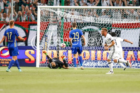  07.07.2017 WARSZAWA PILKA NOZNA <br />
FOOTBALL SUPERPUCHAR STADION LEGII<br />
MECZ LEGIA WARSZAWA - ARKA GDYNIA<br />
N/Z GOL BRAMKA DLA LEGII PAVELS STEINBORS <br />
 