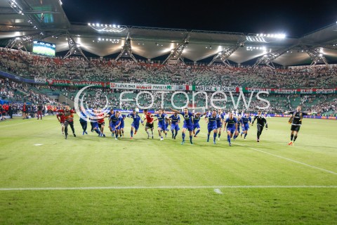  07.07.2017 WARSZAWA PILKA NOZNA <br />
FOOTBALL SUPERPUCHAR STADION LEGII<br />
MECZ LEGIA WARSZAWA - ARKA GDYNIA<br />
N/Z RADOSC DRUZYNY ARKA GDYNIA ZE ZDOBYCIA PUCHARU POLSKI<br />
 