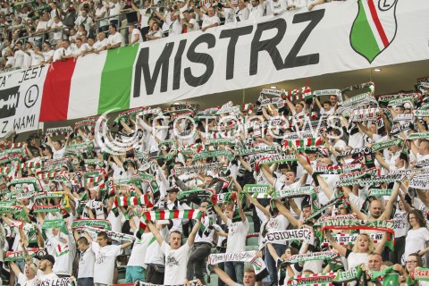  07.07.2017 WARSZAWA <br />
PILKA NOZNA FOOTBALL SUPERPUCHAR <br />
MECZ LEGIA WARSZAWA - ARKA GDYNIA <br />
N/Z KIBICE TRYBUNY DOPING EMOCJE ZYLETA<br />
 