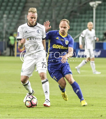  07.07.2017 WARSZAWA <br />
PILKA NOZNA FOOTBALL SUPERPUCHAR <br />
MECZ LEGIA WARSZAWA - ARKA GDYNIA <br />
N/Z THIBAULT MOULIN <br />
 