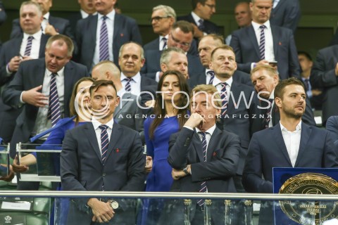  07.07.2017 WARSZAWA <br />
PILKA NOZNA FOOTBALL SUPERPUCHAR <br />
MECZ LEGIA WARSZAWA - ARKA GDYNIA <br />
N/Z ZBIGNIEW BONIEK<br />
 