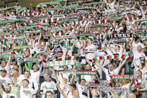  07.07.2017 WARSZAWA <br />
PILKA NOZNA FOOTBALL SUPERPUCHAR <br />
MECZ LEGIA WARSZAWA - ARKA GDYNIA <br />
N/Z KIBICE TRYBUNY DOPING EMOCJE ZYLETA<br />
 