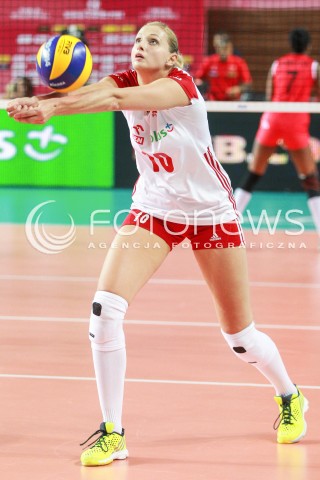  14.07.2017 OSTROWIEC SWIETOKRZYSKI <br />SIATKOWKA KOBIET <br />WORLD GRAND PRIX II DYWIZJI 2017 FIVB VOLLEYBALL <br />MECZ POLSKA - PERU ( POLAND - PERU ) <br />N/Z ZUZANNA EFIMIENKO - MLOTKOWSKA SYLWETKA <br /> 