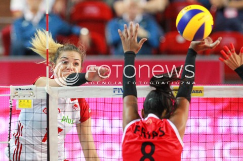  14.07.2017 OSTROWIEC SWIETOKRZYSKI <br />SIATKOWKA KOBIET <br />WORLD GRAND PRIX II DYWIZJI 2017 FIVB VOLLEYBALL <br />MECZ POLSKA - PERU ( POLAND - PERU ) <br />N/Z MALWINA SMARZEK <br /> 