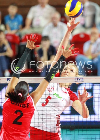  14.07.2017 OSTROWIEC SWIETOKRZYSKI <br />SIATKOWKA KOBIET <br />WORLD GRAND PRIX II DYWIZJI 2017 FIVB VOLLEYBALL <br />MECZ POLSKA - PERU ( POLAND - PERU ) <br />N/Z AGNIESZKA KAKOLEWSKA <br /> 