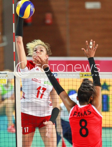  14.07.2017 OSTROWIEC SWIETOKRZYSKI <br />SIATKOWKA KOBIET <br />WORLD GRAND PRIX II DYWIZJI 2017 FIVB VOLLEYBALL <br />MECZ POLSKA - PERU ( POLAND - PERU ) <br />N/Z MALWINA SMARZEK <br /> 