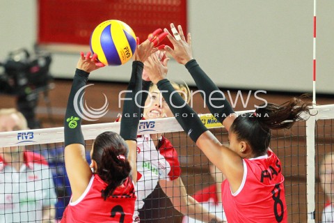  14.07.2017 OSTROWIEC SWIETOKRZYSKI <br />SIATKOWKA KOBIET <br />WORLD GRAND PRIX II DYWIZJI 2017 FIVB VOLLEYBALL <br />MECZ POLSKA - PERU ( POLAND - PERU ) <br />N/Z BERENIKA TOMSIA <br /> 