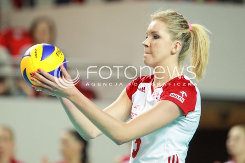  14.07.2017 OSTROWIEC SWIETOKRZYSKI <br />SIATKOWKA KOBIET <br />WORLD GRAND PRIX II DYWIZJI 2017 FIVB VOLLEYBALL <br />MECZ POLSKA - PERU ( POLAND - PERU ) <br />N/Z AGNIESZKA KAKOLEWSKA SYLWETKA <br /> 