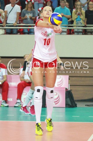  14.07.2017 OSTROWIEC SWIETOKRZYSKI <br />SIATKOWKA KOBIET <br />WORLD GRAND PRIX II DYWIZJI 2017 FIVB VOLLEYBALL <br />MECZ POLSKA - PERU ( POLAND - PERU ) <br />N/Z ZUZANNA EFIMIENKO - MLOTKOWSKA SYLWETKA <br /> 