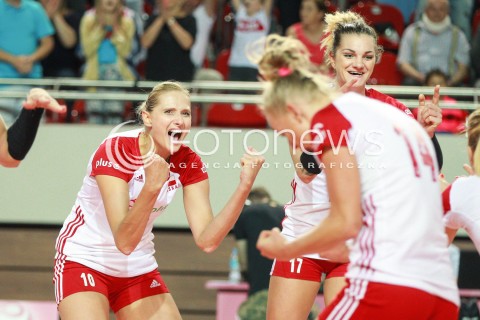  14.07.2017 OSTROWIEC SWIETOKRZYSKI <br />SIATKOWKA KOBIET <br />WORLD GRAND PRIX II DYWIZJI 2017 FIVB VOLLEYBALL <br />MECZ POLSKA - PERU ( POLAND - PERU ) <br />N/Z ZUZANNA EFIMIENKO - MLOTKOWSKA RADOSC EMOCJE <br /> 