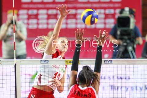  14.07.2017 OSTROWIEC SWIETOKRZYSKI <br />SIATKOWKA KOBIET <br />WORLD GRAND PRIX II DYWIZJI 2017 FIVB VOLLEYBALL <br />MECZ POLSKA - PERU ( POLAND - PERU ) <br />N/Z MONIKA BOCIEK <br /> 