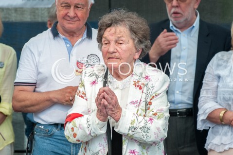  16.07.2017 WARSZAWA<br />MANIFESTACJA OPOZYCJI POD SEJMEM<br />N/Z WANDA TRACZYK STAWSKA <br /> 