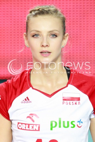  16.07.2017 OSTROWIEC SWIETOKRZYSKI <br />SIATKOWKA KOBIET <br />WORLD GRAND PRIX II DYWIZJI 2017 FIVB VOLLEYBALL <br />MECZ POLSKA - KOREA POLUDNIOWA ( POLAND - KOREA ) <br />N/Z MONIKA BOCIEK SYLWETKA GLOWKA PORTRET <br /> 