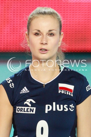  16.07.2017 OSTROWIEC SWIETOKRZYSKI <br />SIATKOWKA KOBIET <br />WORLD GRAND PRIX II DYWIZJI 2017 FIVB VOLLEYBALL <br />MECZ POLSKA - KOREA POLUDNIOWA ( POLAND - KOREA ) <br />N/Z ALEKSANDRA KRZOS SYLWETKA GLOWKA PORTRET <br /> 