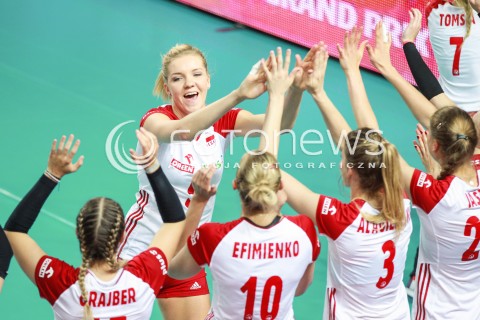  16.07.2017 OSTROWIEC SWIETOKRZYSKI <br />SIATKOWKA KOBIET <br />WORLD GRAND PRIX II DYWIZJI 2017 FIVB VOLLEYBALL <br />MECZ POLSKA - KOREA POLUDNIOWA ( POLAND - KOREA ) <br />N/Z AGNIESZKA KAKOLEWSKA <br /> 