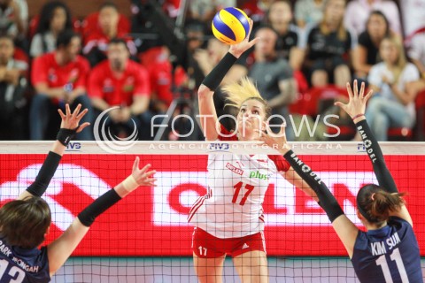  16.07.2017 OSTROWIEC SWIETOKRZYSKI <br />SIATKOWKA KOBIET <br />WORLD GRAND PRIX II DYWIZJI 2017 FIVB VOLLEYBALL <br />MECZ POLSKA - KOREA POLUDNIOWA ( POLAND - KOREA ) <br />N/Z MALWINA SMARZEK <br /> 