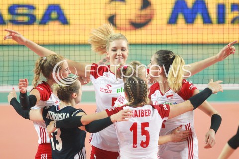  16.07.2017 OSTROWIEC SWIETOKRZYSKI <br />SIATKOWKA KOBIET <br />WORLD GRAND PRIX II DYWIZJI 2017 FIVB VOLLEYBALL <br />MECZ POLSKA - KOREA POLUDNIOWA ( POLAND - KOREA ) <br />N/Z AGNIESZKA KAKOLEWSKA RADOSC EMOCJE <br /> 