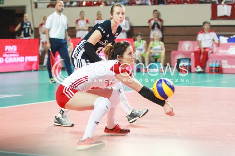  16.07.2017 OSTROWIEC SWIETOKRZYSKI <br />SIATKOWKA KOBIET <br />WORLD GRAND PRIX II DYWIZJI 2017 FIVB VOLLEYBALL <br />MECZ POLSKA - KOREA POLUDNIOWA ( POLAND - KOREA ) <br />N/Z PATRYCJA POLAK AGATA WITKOWSKA <br /> 