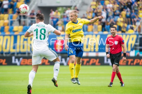  16.07.2017 GDANSK PILKA NOZNA<br />EKSTRAKLASA SEZON 2017/2018<br />MECZ ARKA GDYNIA - SLASK WROCLAW<br />N/Z PATRYK KUN<br /> 