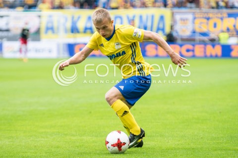  16.07.2017 GDANSK PILKA NOZNA<br />EKSTRAKLASA SEZON 2017/2018<br />MECZ ARKA GDYNIA - SLASK WROCLAW<br />N/Z PATRYK KUN <br /> 