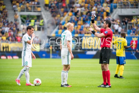  16.07.2017 GDANSK PILKA NOZNA<br />EKSTRAKLASA SEZON 2017/2018<br />MECZ ARKA GDYNIA - SLASK WROCLAW<br />N/Z (L) MARIUSZ PAWELEC (P) DANIEL STEFANSKI <br /> 