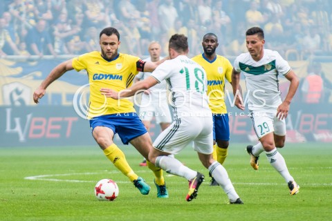  16.07.2017 GDANSK PILKA NOZNA<br />EKSTRAKLASA SEZON 2017/2018<br />MECZ ARKA GDYNIA - SLASK WROCLAW<br />N/Z KRZYSZTOF SOBIERAJ<br /> 
