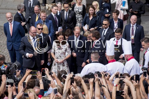  18.07.2017 GDANSK<br />WIZYTA KSIEZNEJ KATE I KSIECIA WILLIAMA W GDANSKU  <br />N/Z PREZYDENT MIASTA GDANSK PAWEL ADAMOWICZ KSIEZNA KATE KATARZYNA MIDDLETON - ( KSIEZNA CAMBRIDGE ) KSIAZE WILLIAM<br /> 