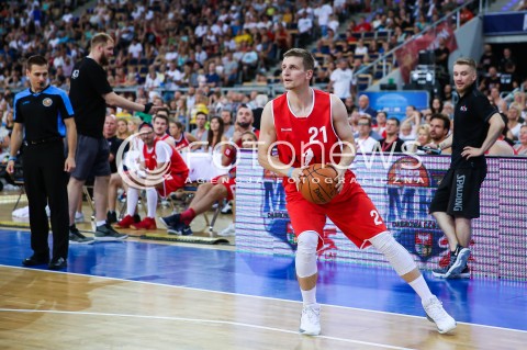  30.07.2017 LODZ MECZ KOSZYKOWKI GORTAT TEAM VS WOJSKO POLSKIE W LODZKIEJ ATLAS ARENIE<br />
N/Z ADAM WALCZYNSKI SYLWETKA<br />
 