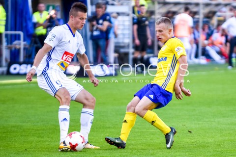  30.07.2017 GDYNIA <br />PILKA NOZNA - EKSTRAKLASA SEZON 2017/2018<br />MECZ ARKA GDYNIA - WISLA PLOCK<br />N/Z ARKADIUSZ RECA PATRYK KUN<br /> 