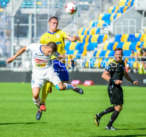  30.07.2017 GDYNIA <br />PILKA NOZNA - EKSTRAKLASA SEZON 2017/2018<br />MECZ ARKA GDYNIA - WISLA PLOCK<br />N/Z ADAM DZWIGALA MARCIN WARCHOLAK<br /> 