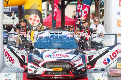  05.08.2017 RZESZOW <br />26. RAJD RZESZOWSKI <br />META I DEKORACJA ZAWODNIKOW <br />N/Z KAJETAN KAJETANOWICZ JAROSLAW BARAN - 2 MIEJSCE<br /> 