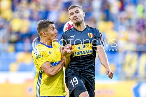  07.08.2017 GDYNIA <br />PILKA NOZNA - EKSTRAKLASA SEZON 2017/2018<br />MECZ ARKA GDYNIA - KORONA KIELCE<br />N/Z DAMIAN ZBOZIEN KEN KALLASTE<br /> 
