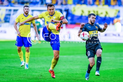  07.08.2017 GDYNIA <br />PILKA NOZNA - EKSTRAKLASA SEZON 2017/2018<br />MECZ ARKA GDYNIA - KORONA KIELCE<br />N/Z DAWID SOLDECKI NABIL AANKOUR<br /> 